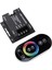 Dokunmatik Kumandalı Rgb Şerit LED Kontrol Devresi Cihaz 644-TOU-RF-RGB18A Siyah 432W 12-24V Uzaktan Kumanda Rf 1
