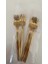 6 Adet Mini Boy Lüx Gold Fondü Çatalı Paslanmaz Çelik 14 cm Tatlı Çatalı 4