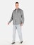 Regular Fit Klasik Yaka Düz Erkek Gri Uzun Kol Gömlek Cl1071462 3