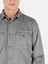 Regular Fit Klasik Yaka Düz Erkek Gri Uzun Kol Gömlek Cl1071462 5