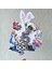 Alice In Wonderland Temalı Kız Çocuk Doğum Günü Isme Özel Pasta Parti Süsü (26X20CM) 3