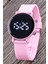 Pembe Renk Çocuk Saati - Saat Öğretici LED Watch Kadran Kız Çocuk Saati ST-304312 1