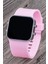 Trend Model Pembe Renk Silikon Kordonlu LED Kadın Genç Kız Kol Saati ST-304322 2