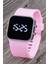 Trend Model Pembe Renk Silikon Kordonlu LED Kadın Genç Kız Kol Saati ST-304322 3