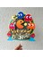 Pacman Temalı Erkek Çocuk Doğum Günü Isme Özel Kişiselleştirilebilir 3D Pasta Parti Süsü (22X22 Cm) 4