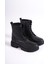 Kadın Emil Shoes Siyah Postal Fermuarlı Bağcıklı Bot 4