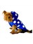 Mega Dots Blue Yağmurluk Kapşonlu Köpek Yağmurluğu 1