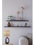 70 Cm 80 Cm 2li Mdf Mat Siyah Uçan Duvar Rafı Gizli Bağlantı Kitaplık 2