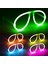 3 Adet Vıp Deluxe Kalite Glow Gözlük Neon Gözlük Işıklı Gözlük Fosfor Gözlük Vıp Glow Stick Gözlük 4