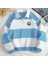 Yeni Sezon Parçalı Renk Bmw Baskılı Yarım Fermuarlı Polo Yaka Kalın Sweatshirt Içi Polarlı Kışlık Unisex 1