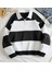 Yeni Sezon Parçalı Renk Yarım Fermuarlı Polo Yaka Kalın Sweatshirt Içi Polarlı Kışlık Unisex 1