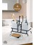 Tekno Trust Metal Standlı Krom Detaylı Banyo Seti - Beyaz- Sıvı Sabunluk Katı Sabunluk Diş Fırçalık 1