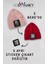 Unisex 3 Farklı Sticker Tasarımlı 2 Farklı Renkte Kırmızı ve Toz Pembe Bere 2