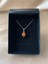 Turuncu Akik (Carnelian) Rose Gold Kolye 1