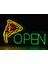 Neon LED Duvar Dekoratif Aydınlatma -Open Pizza, 40X22CM- 1