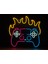 Neon LED Duvar Dekoratif Aydınlatma -Gamer,oyun Kol, 50x50CM- 1