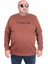 Erkek Büyük Beden Sıfır Yaka 3ip Sweat London 24208 Taba 1
