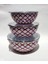 Oval Tabanlı 3lü Emaye Saklama Kapları Sızdırmaz Şeffaf Kapaklı Ultra Lüx 16-18-20CM Çinko Tabak Set 1