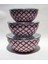 Oval Tabanlı 3lü Emaye Saklama Kapları Sızdırmaz Şeffaf Kapaklı Ultra Lüx 16-18-20CM Çinko Tabak Set 2