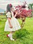 Krem Kırmızı Kurdaleli Vintage Kız Bebek Elbisesi,doğum Günü,fotoğraf Çekim ELBISESI,0-12YAŞA Uygun 4