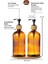 Bambu Standlı Amber Cam Sıvı Sabunluk Seti - 2'li 2 x 475 ml 3