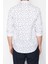 Moda Gömlek Yaka Geometrik Uzun Kol Desenli Slim Fit Erkek Erkek Gömlek 5