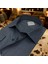 Slim Fit Dar Kesim Düz Erkek Pamuk Gömlek 2