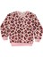 Kız Çocuk Iki Iplik Pamuklu Şardonlu Pembe Siyah Leopar Desen Uzun Kollu Pijama Takımı 2