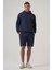 Jule Lacivert Oversize Baskılı Hoodie 5