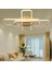 TT324-SR Tt Aydınlatma 57 x 17 Profil Sarı Kaplama 3 Lü Plofonyer LED Avize 3