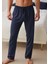 %100 Pamuk 2'li Premium Kumaş Pijama Altı Beli Regular Fit Lastikli Ipli Cepli Terletmez Esnek Siyah-Lacivert Erkek Rahat Kesim Eşofman Paket 4
