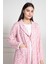 Mecit 6100 Pembe Sabahlıklı Şardonlu Hamile Lohusa Pijama Takımı 3