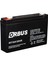 6 VOLT - 7 AMPER AKÜ (150 X 30 X 94 MM) 1