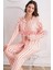 Renk ve Desen Seçenekli Dokuma Kumaş Önden Düğmeli Kadın Pijama Takımı 69751 2