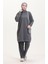 Astana Kumaş Tunik Pantolon Ikili Takım 0552-02 Gri 1