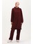 Astana Kumaş Kapüşonlu Tunik Pantolon Ikili Takım 0553-04 Bordo 2