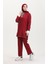 Yarım Boğazlı Tunik Pantolon Ikili Takım 0548-03 Bordo 1