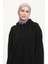 Astana Kumaş Kapüşonlu Tunik Pantolon Ikili Takım 0553-05 Siyah 3