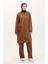 Astana Kumaş Tunik Pantolon Ikili Takım 0551-02 Taba 1