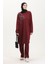 Ecrin Kumaş Baskılı Tunik Pantolon Ikili Takım 0555-04 Bordo 1