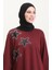Ecrin Kumaş Baskılı Tunik Pantolon Ikili Takım 0555-04 Bordo 3