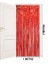 Kırmızı Metalize Parlak Saçaklı Perde 3