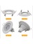 6 Adet Aşağı Işık Çerçevesi Gömme LED Tavan Armatürleri Downlight MR16 Spot Işıklar Montaj Armatür Siyah (Yurt Dışından) 3