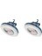 Çadır Araba Acil Durum Için LED USB Şarj Edilebilir Pil ile Çalışan 2x Taşınabilir Kamp Fanı (Yurt Dışından) 1