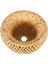 4x Bambu Hasır Rattan Abajur El Dokuma Çift Katmanlı Kubbe Asya Rustik Japon Lamba Tasarımı (Yurt Dışından) 4