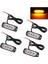 12 Adet 4 LED Amber Kurtarma Strobe Işıklar 12V 24V Turuncu Izgara Arıza Yanıp Sönüyor (Yurt Dışından) 2