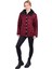 22288 Leopar Yakası Kürklü Hırka Bordo 2