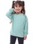 Basic Bisiklet Yaka Şardonlu Çocuk Sweatshirt 3-10 Yaş Su Yeşil 3