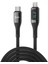 27W Dijital LED Ekranlı USB Type-C To Lightning iPhone iPad Hızlı Şarj ve Data Kablosu 1 Metre 1