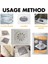 10 Adet Tarzı Mutfak ve Banyo Duş Gideri Kapağı Ağ Sticker Saç Filtresi Lavabo Süzgeci Mutfak Araçları Lavabo Tıkanıklığı Zemin Gideri Deliği (Yurt Dışından) 4